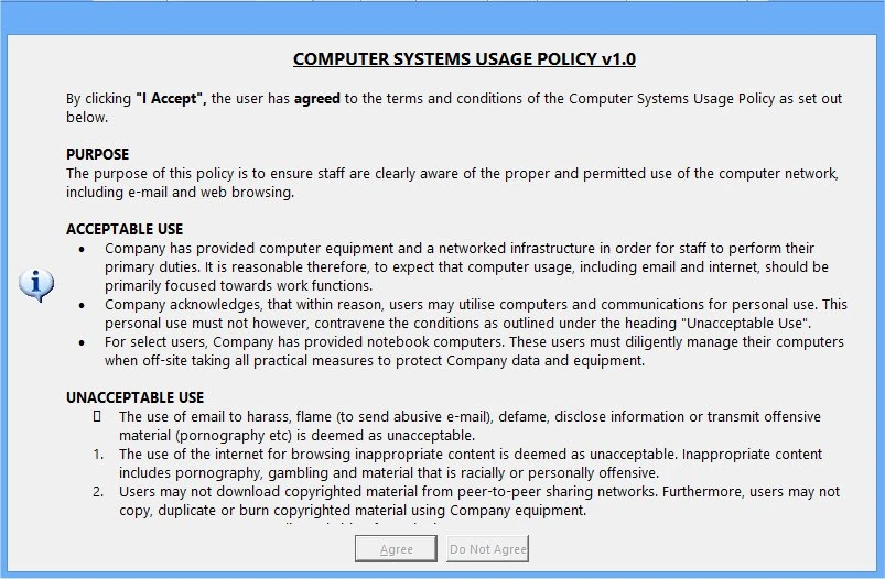 Message Manager Deluxe RTF message with borderless display and white background
