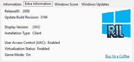 Windows Product Key Viewer extra information on Windows 11