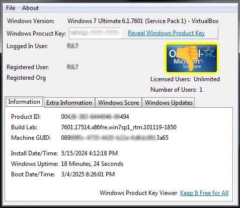 Windows Product Key Viewer