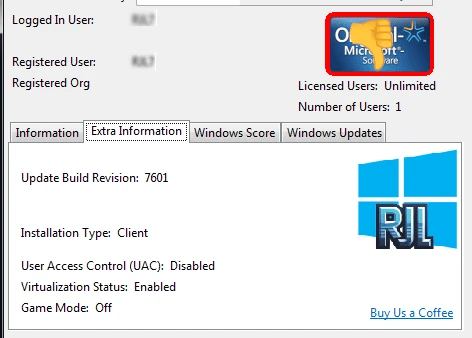 Windows 7 extra information